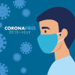 man with face mask for coronavirus 2019 ncov